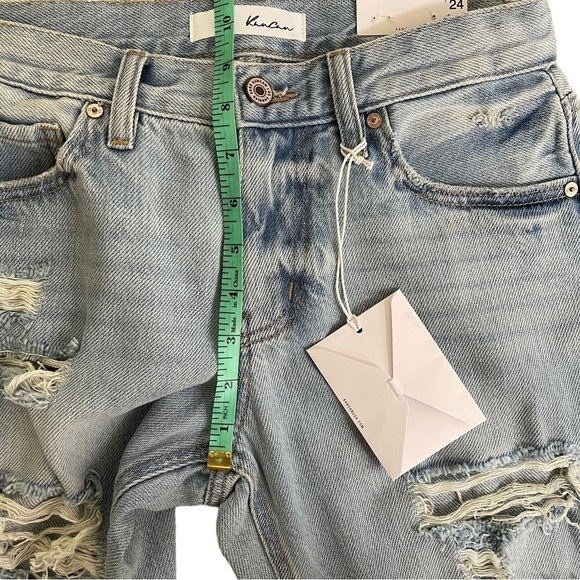 KANCAN Boyfriend Ripped Lightwash Jeans Distressed Size 24 NWT - Picture 12 of 16